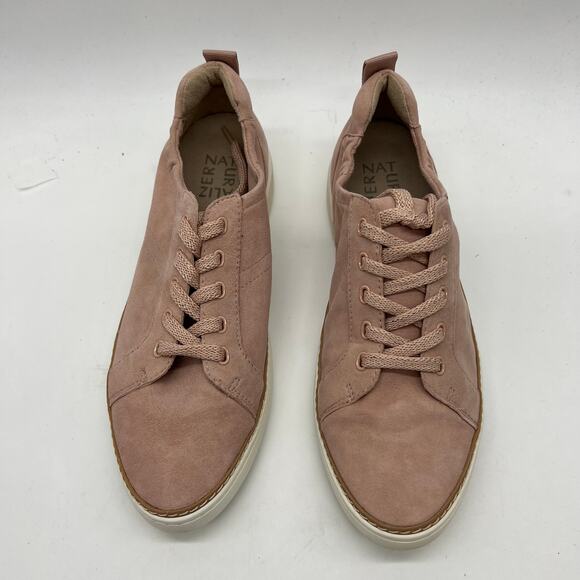 Naturalizer Womens G8651L4650 Zoey Rose Suede Sneakers Lace Up 8 M New - Picture 3 of 8